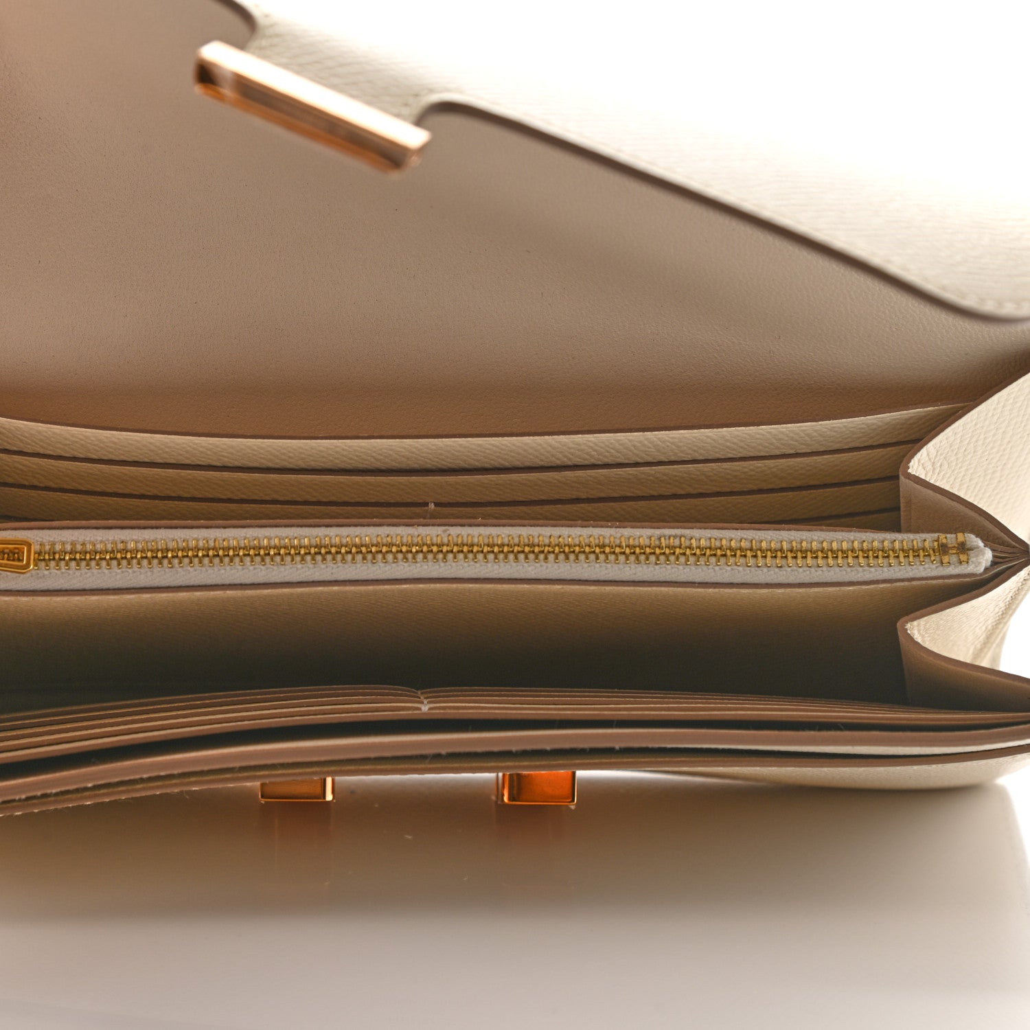 Hermes Epsom Constance Long Wallet Craie 5 of 8