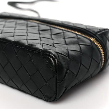 Bottega Veneta Calfskin Intrecciato Bang Bang Vanity Case Black 9 of 9