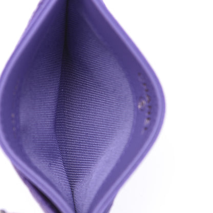 Chanel Caviar Quilted Card Holder Purple 4 of 8
