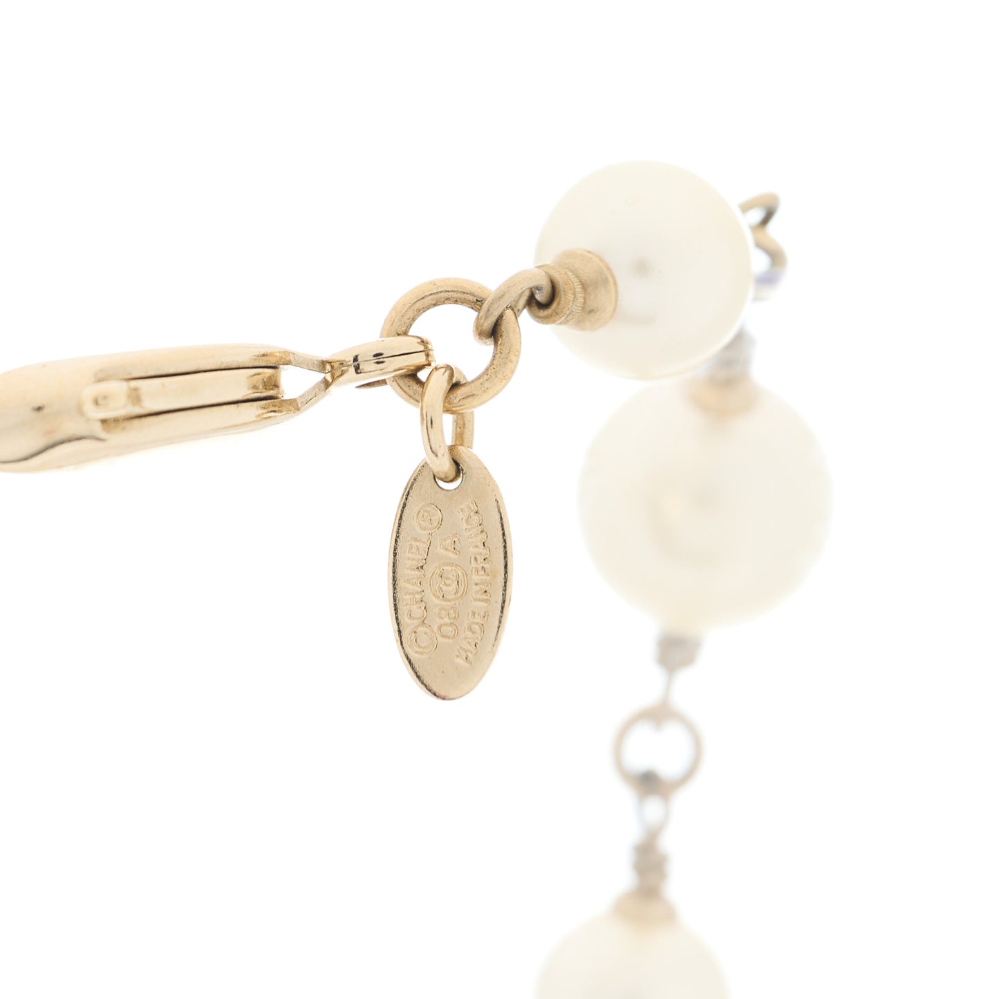 Pearl Precious Symbols CC Short Necklace Gold