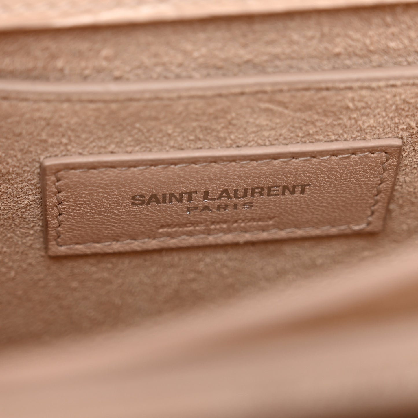 Calfskin Crocodile Embossed Medium Monogram Sunset Rose Antic