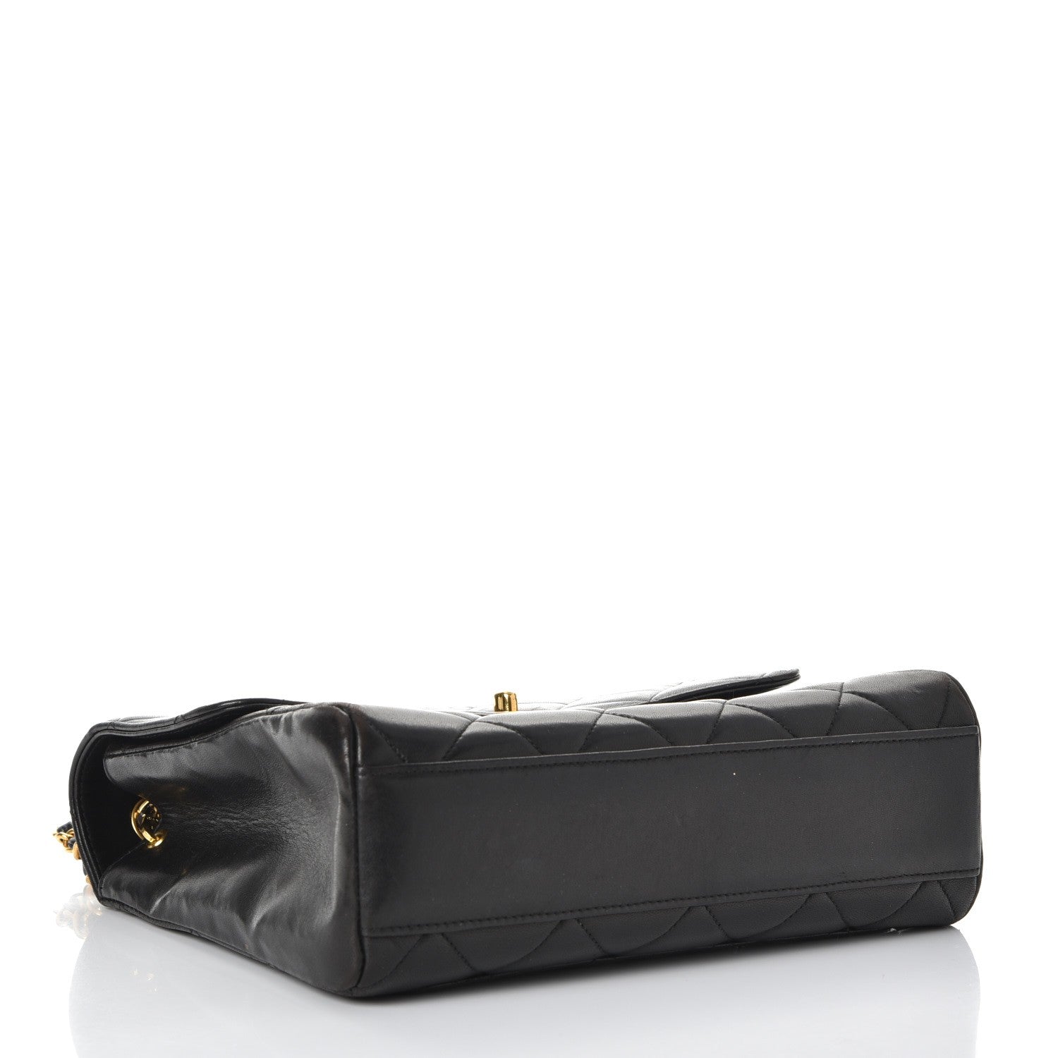 Chanel Lambskin Quilted Shoulder Flap Black 4 of 14