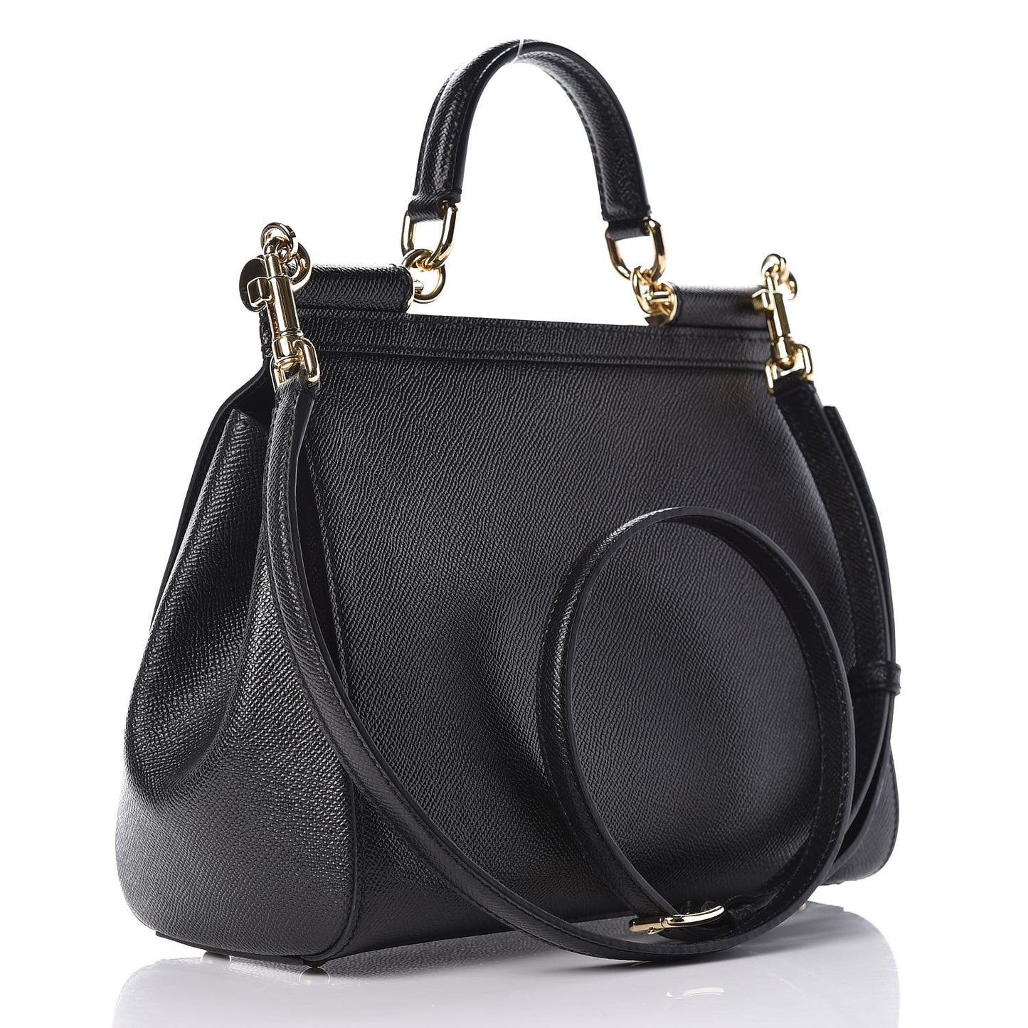 Dauphine Medium Miss Sicily Satchel Black