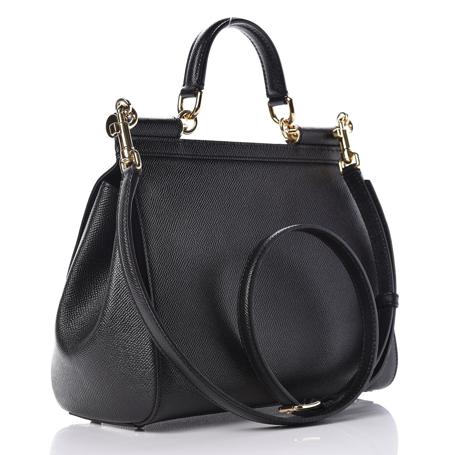 Dolce & Gabbana Dauphine Medium Miss Sicily Satchel Black 3 of 8