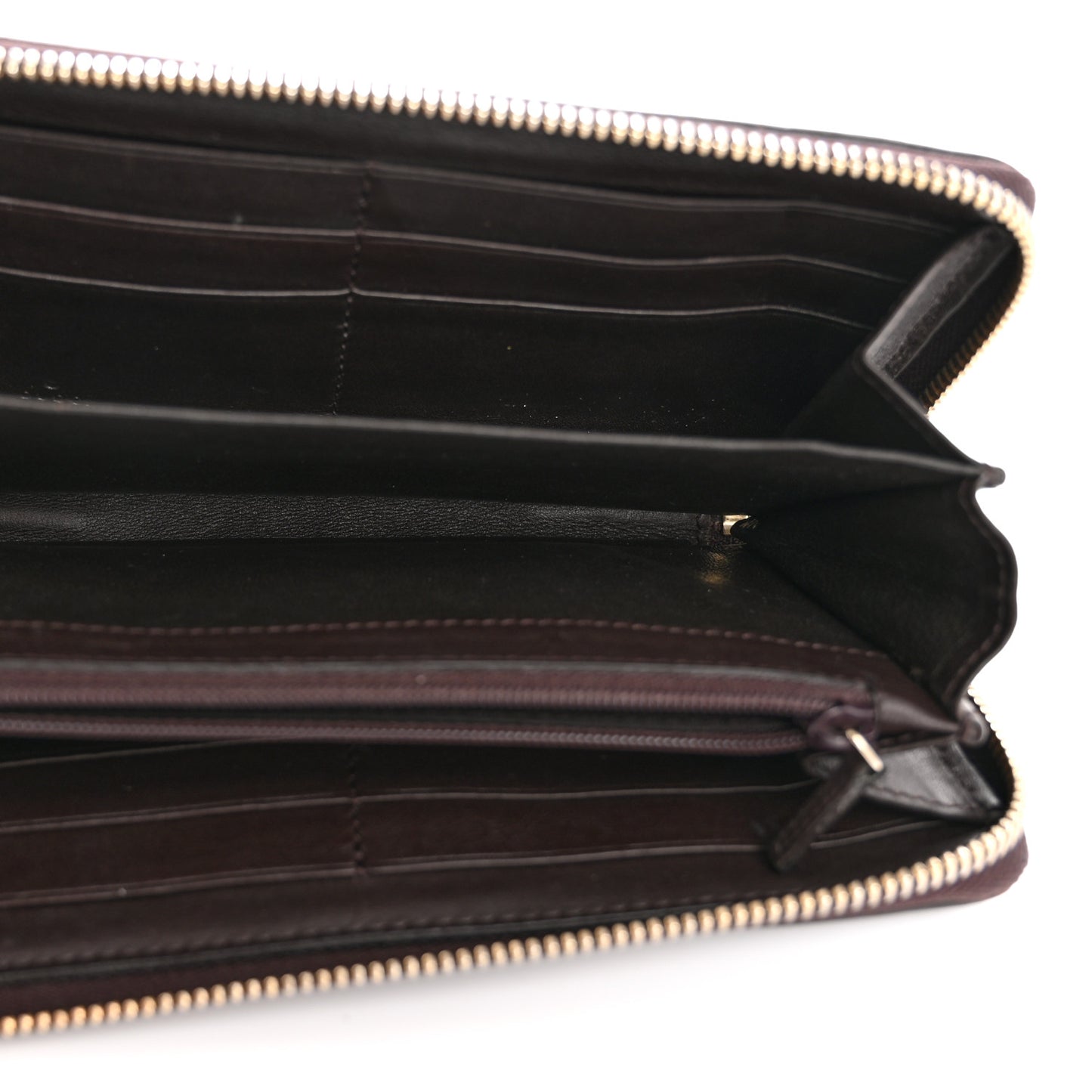 Guccissima Signature Sukey Zip Around Wallet Brown