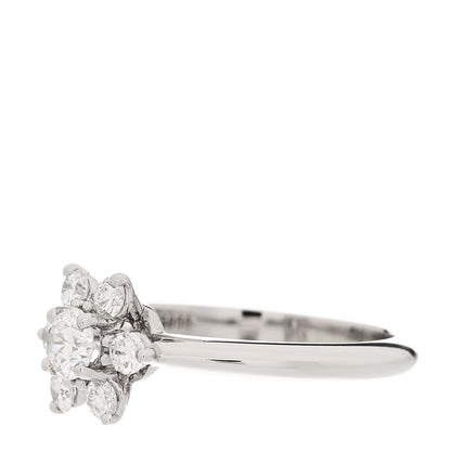 Tiffany Platinum Diamond Flower Ring 48 4.5 3 of 6