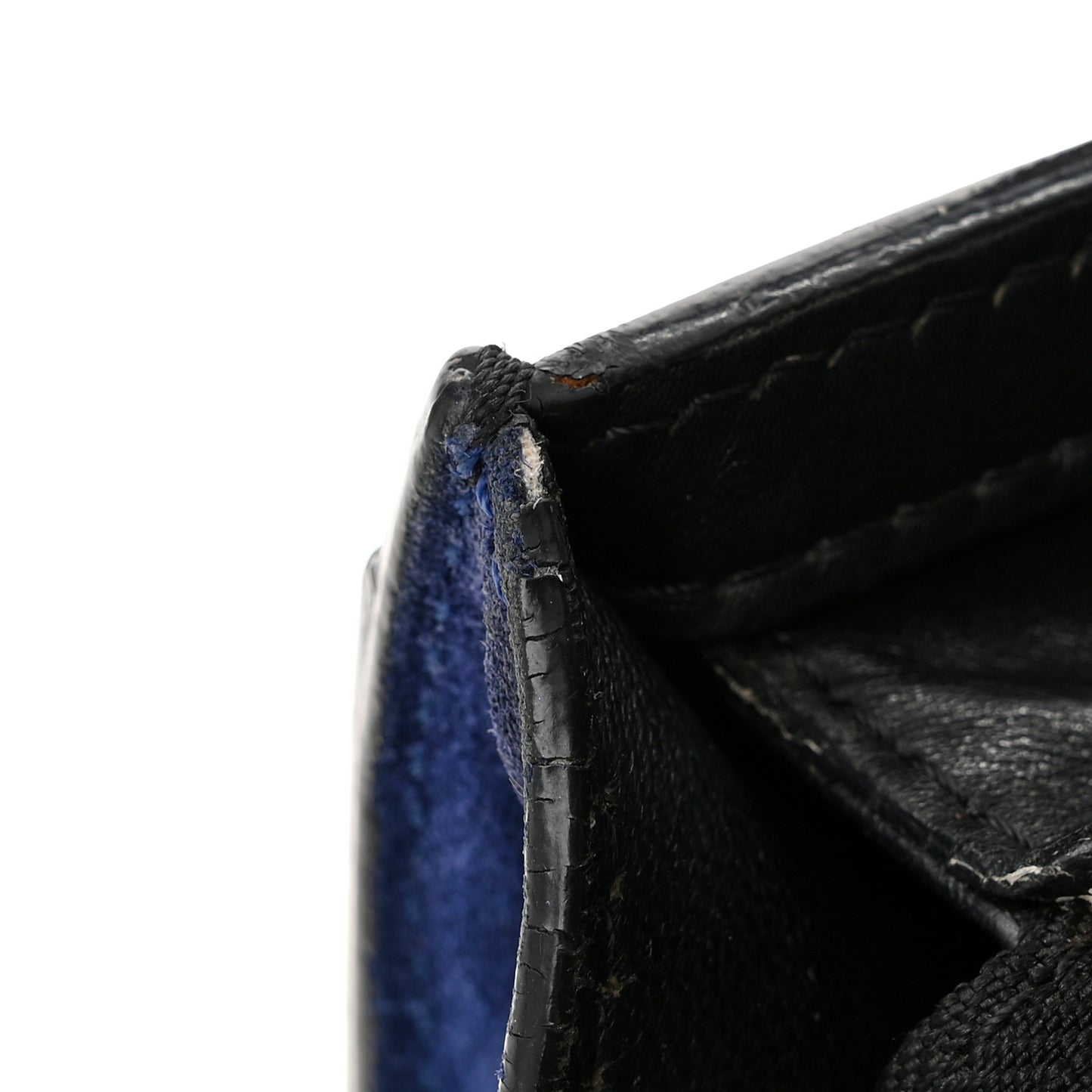 Elephant Calfskin Suede Tri-color Nano Luggage Sand