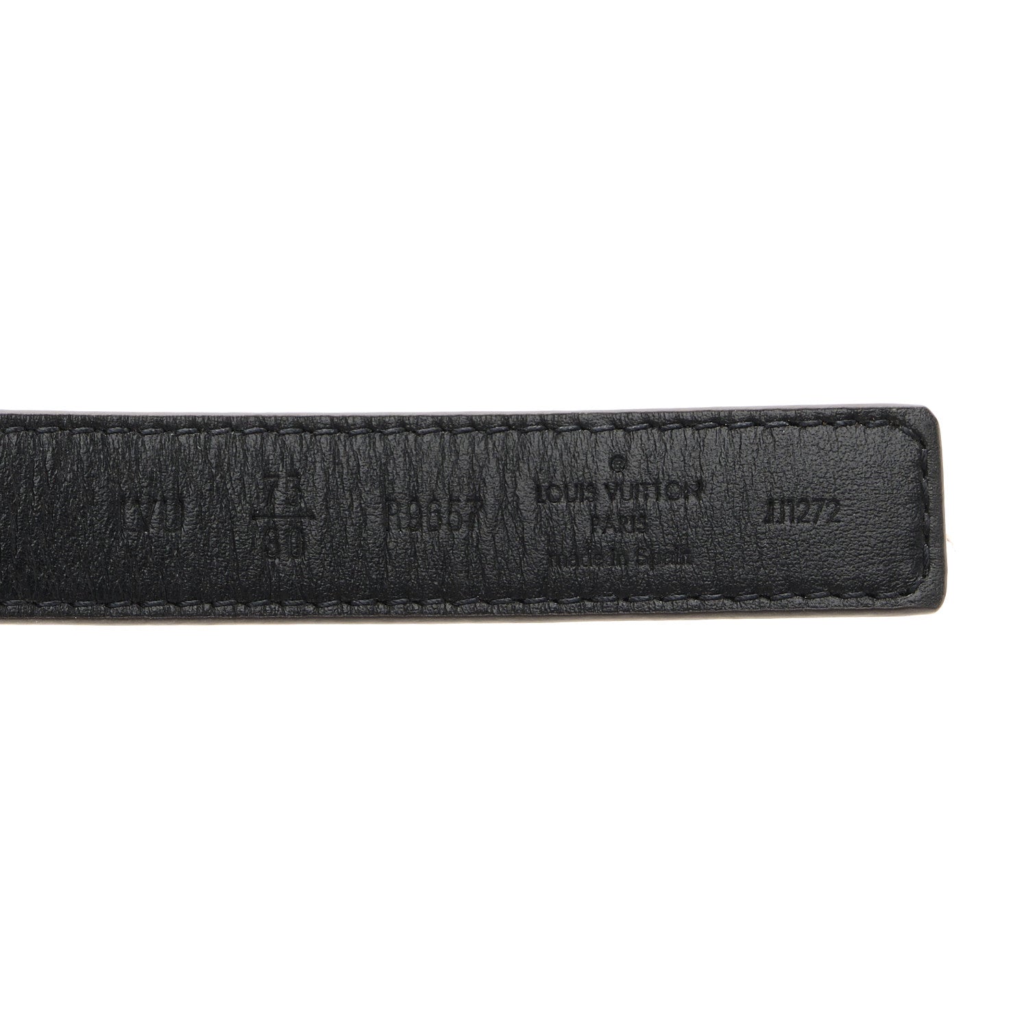Louis Vuitton Calfskin Monogram 20mm LV Iconic Reversible Belt 75 30 Black 7 of 8