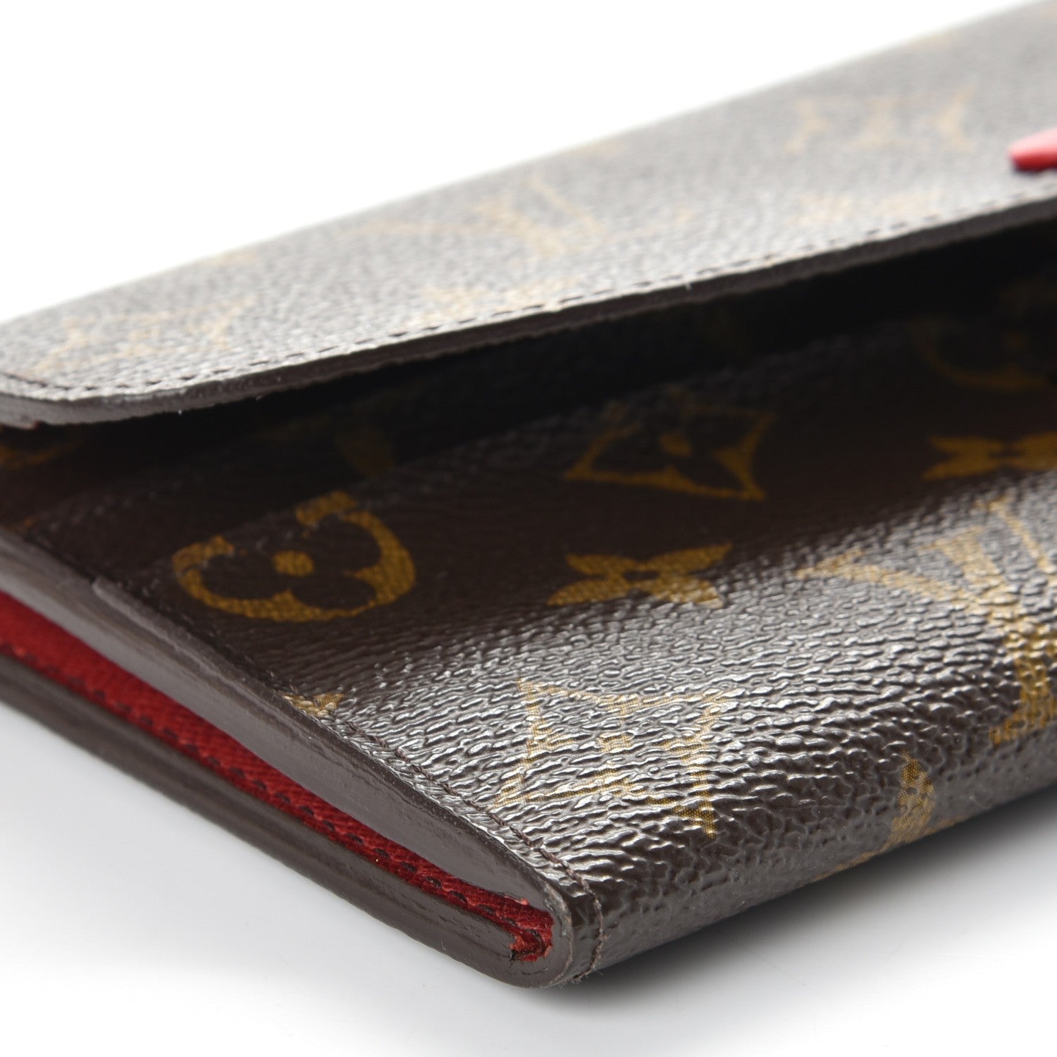Louis Vuitton Monogram Emilie Wallet Red 11 of 12