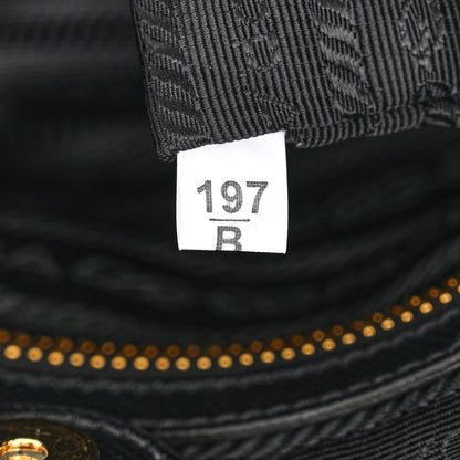 Prada Tessuto Nylon Saffiano Small Tote Black 8 of 11