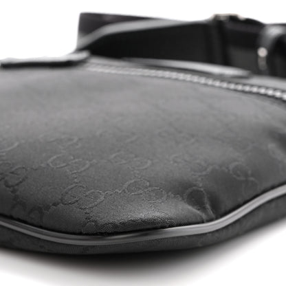 Gucci Nylon Monogram Mini Flat Messenger Bag Black 10 of 10