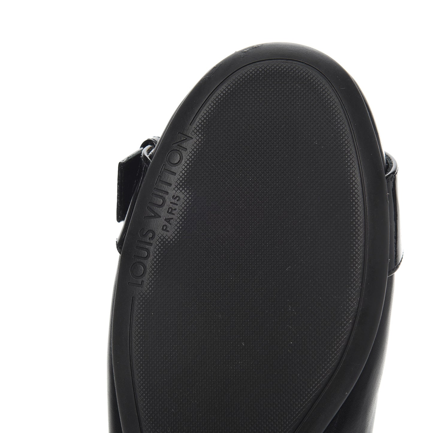Calfskin Buckle Ballerina Flats 38.5 Black