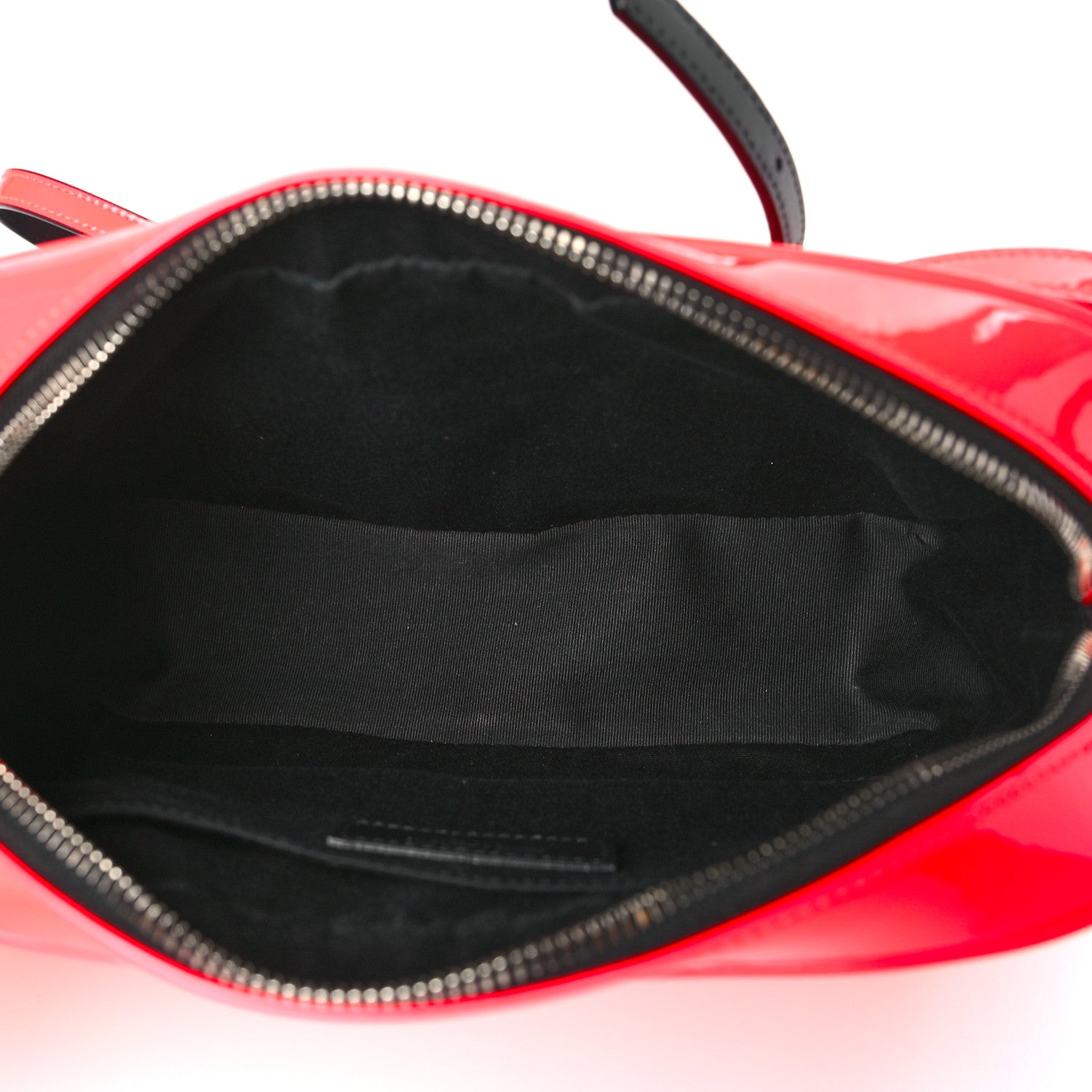 Saint Laurent Patent Calfskin Matelasse Monogram Lou Camera Bag Neon Pink 5 of 9
