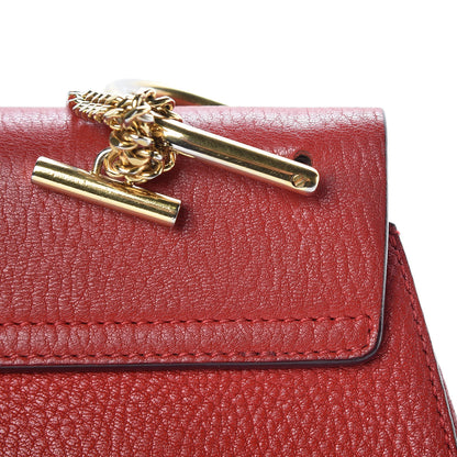 Chloe Grained Lambskin Mini Drew Shoulder Bag Plaid Red 18 of 19