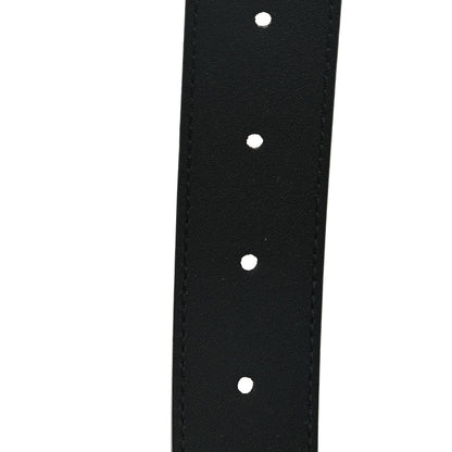 Gucci Azalea Calfskin Enamel Monochrome Double G 30mm Belt 90 36 Black 4 of 4