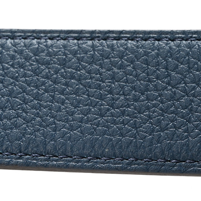 Hermes Box Togo 32mm Au Carre H Belt 100 40 Black Bleu De Prusse 6 of 8