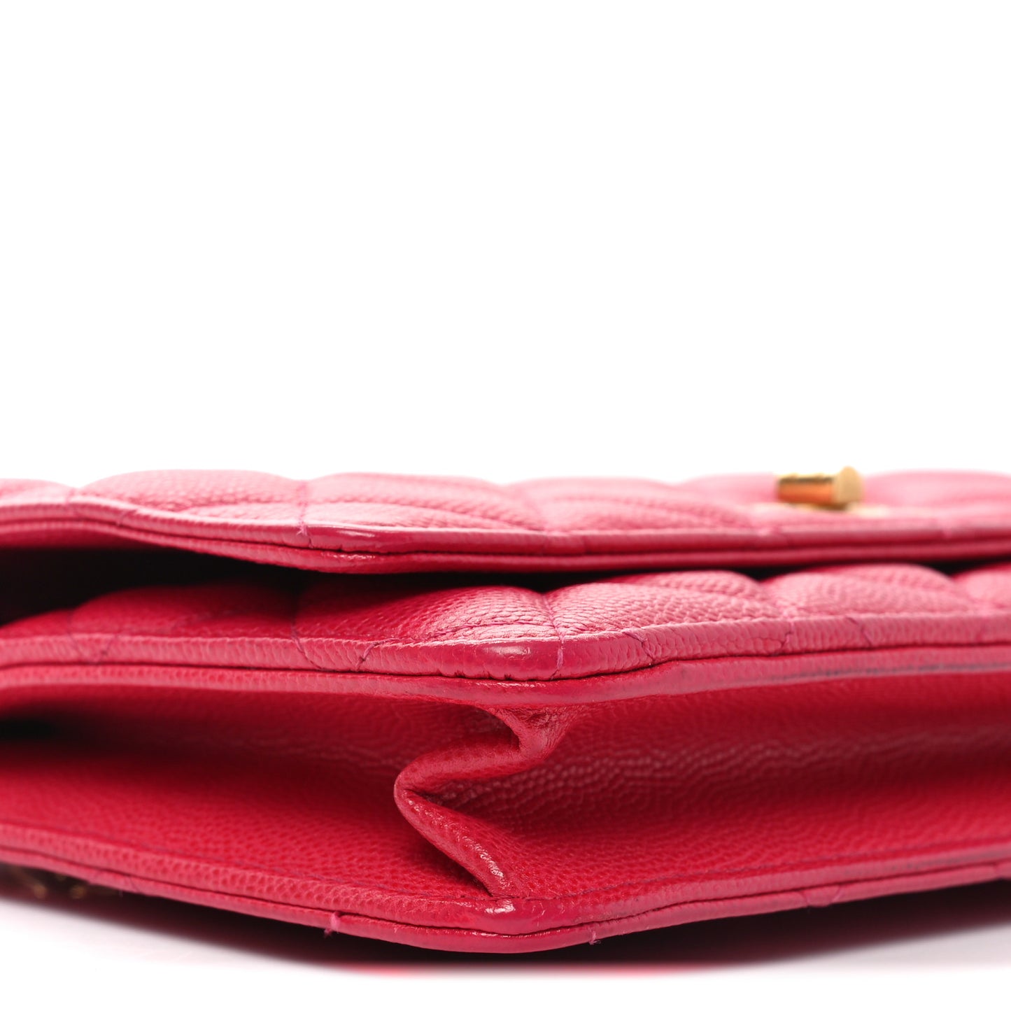 Caviar Quilted 2.55 Reissue Wallet On Chain WOC Dark Pink