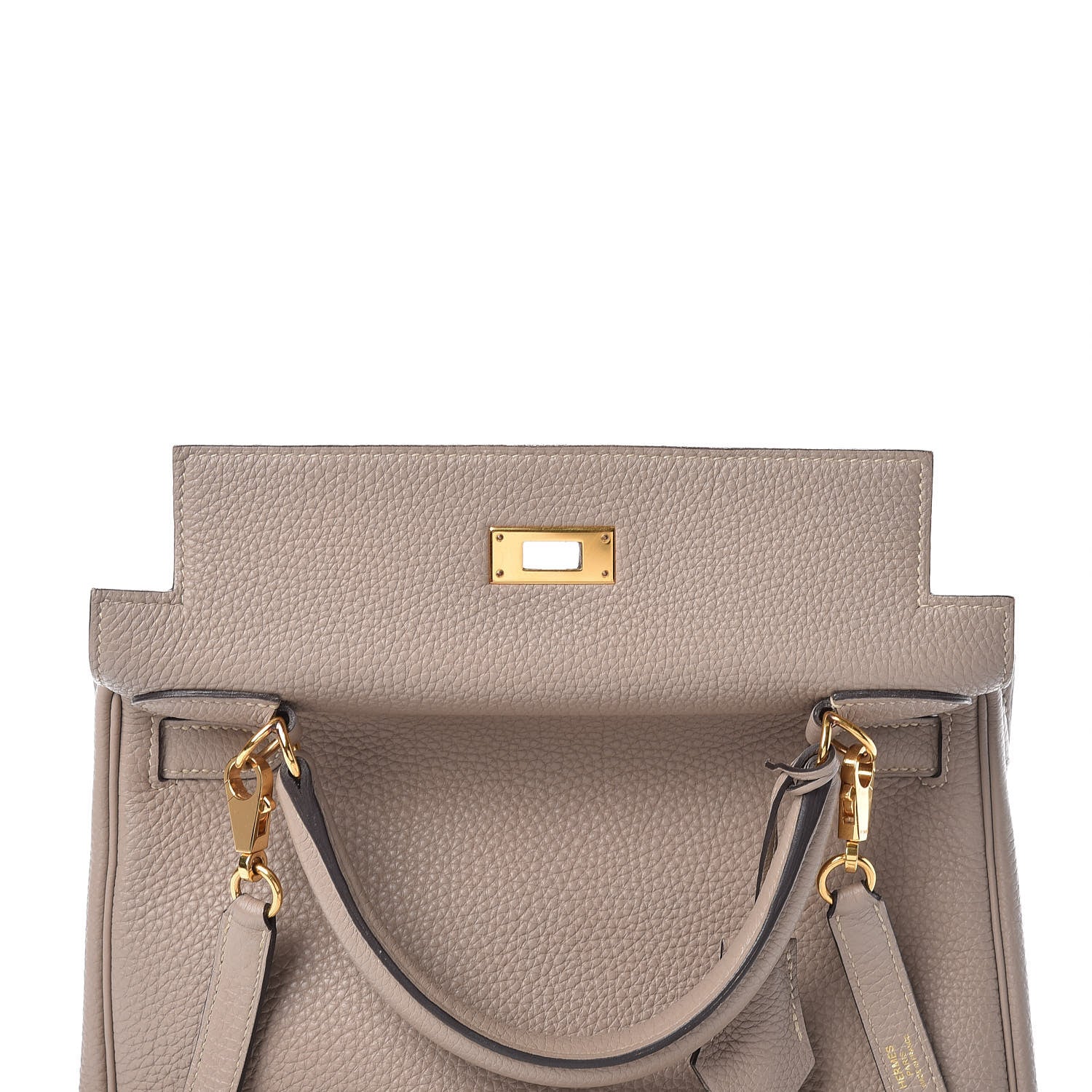 Hermes Taurillon Clemence Kelly Retourne 28 Gris Touterelle 10 of 31