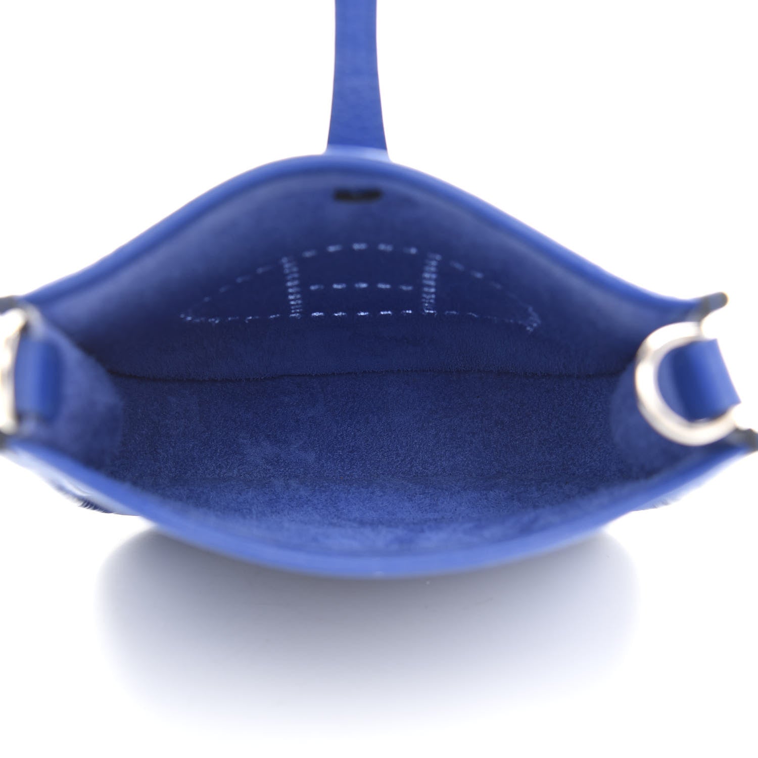 Hermes Taurillon Clemence Amazone Evelyne TPM Bleu Electrique Black 4 of 8