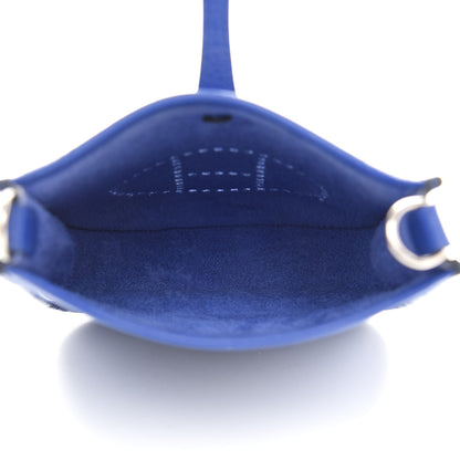 Hermes Taurillon Clemence Amazone Evelyne TPM Bleu Electrique Black 4 of 8