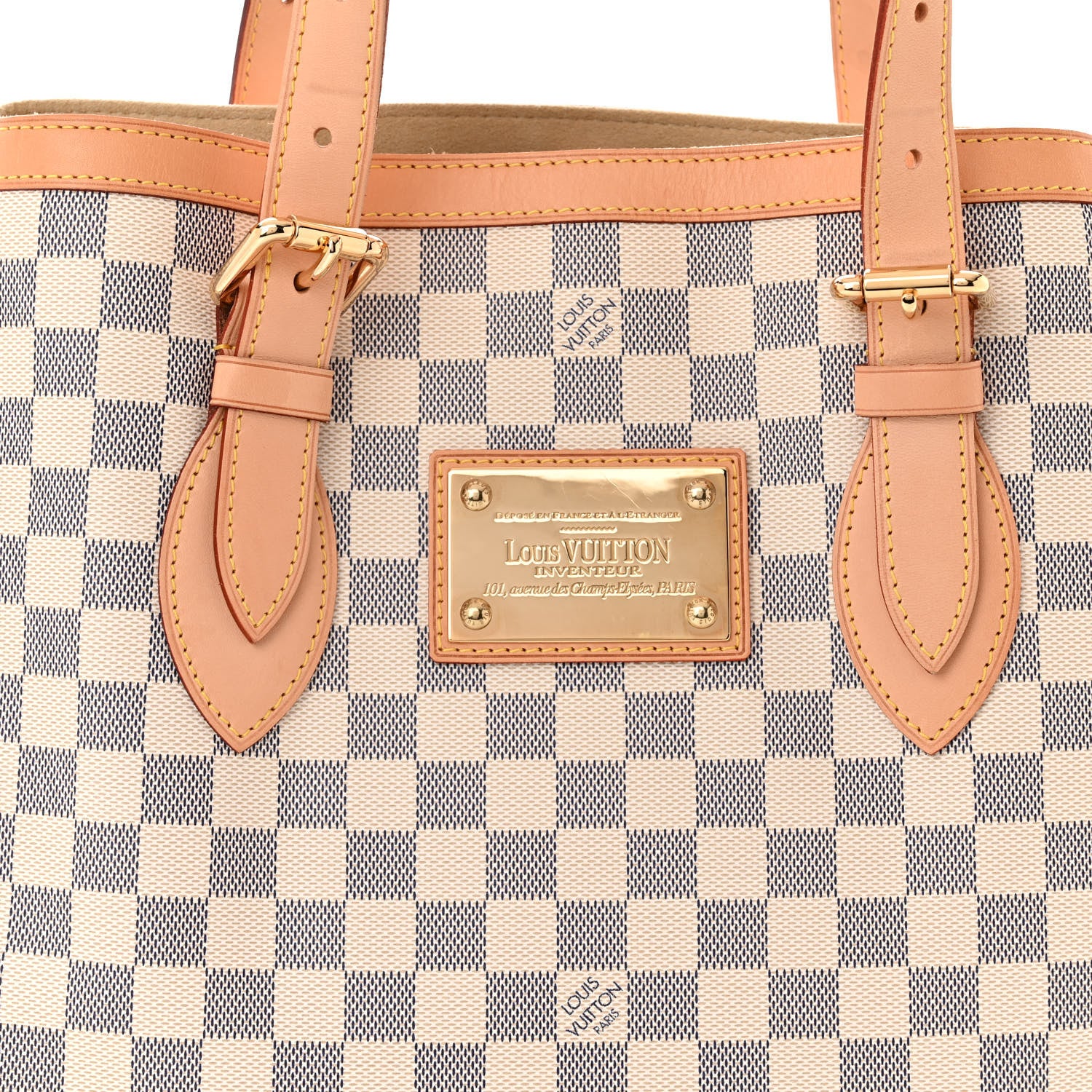 Louis Vuitton Damier Azur Hampstead MM 7 of 10