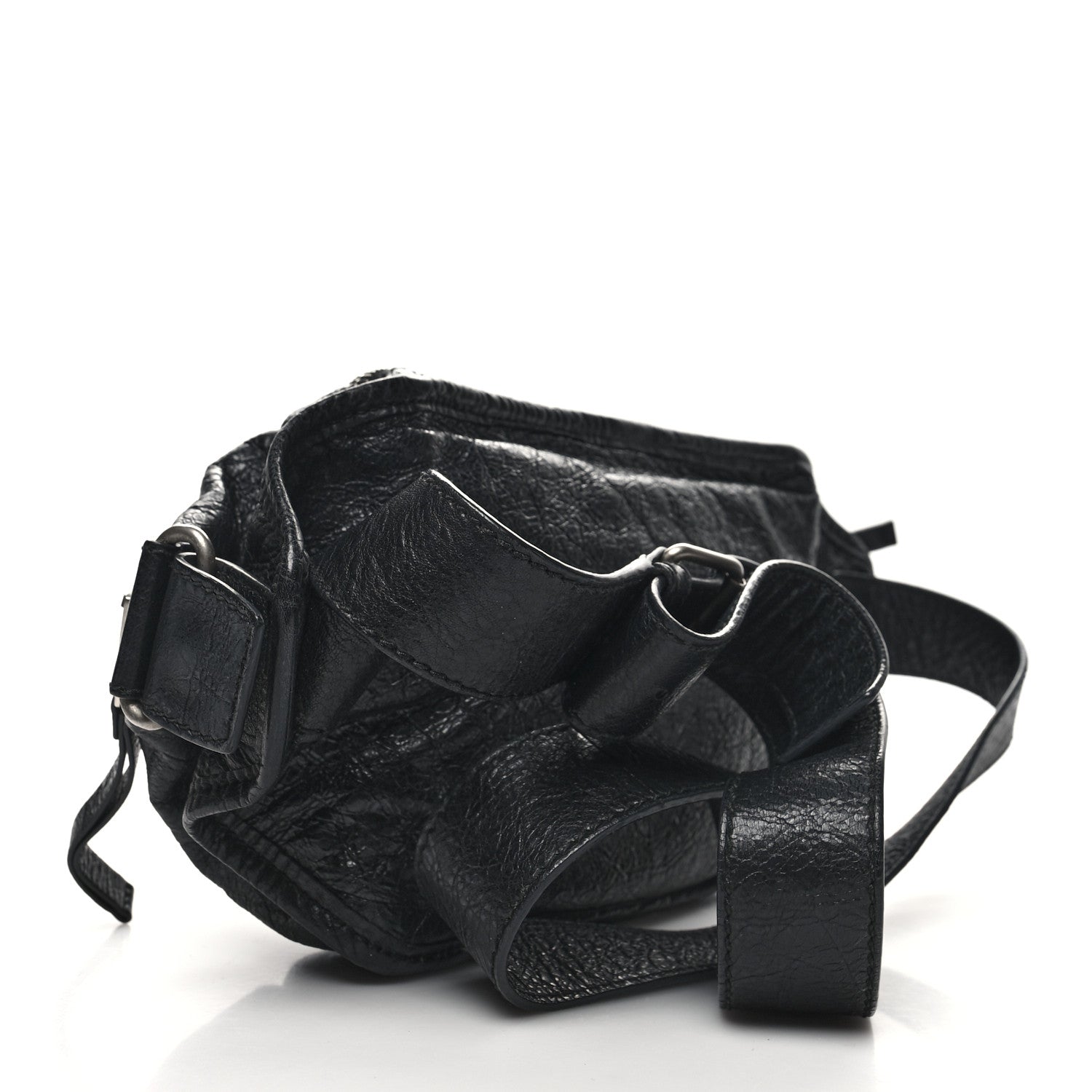 Balenciaga Lambskin Classic Hardware Neo Lift Hip Bag Black 2 of 11