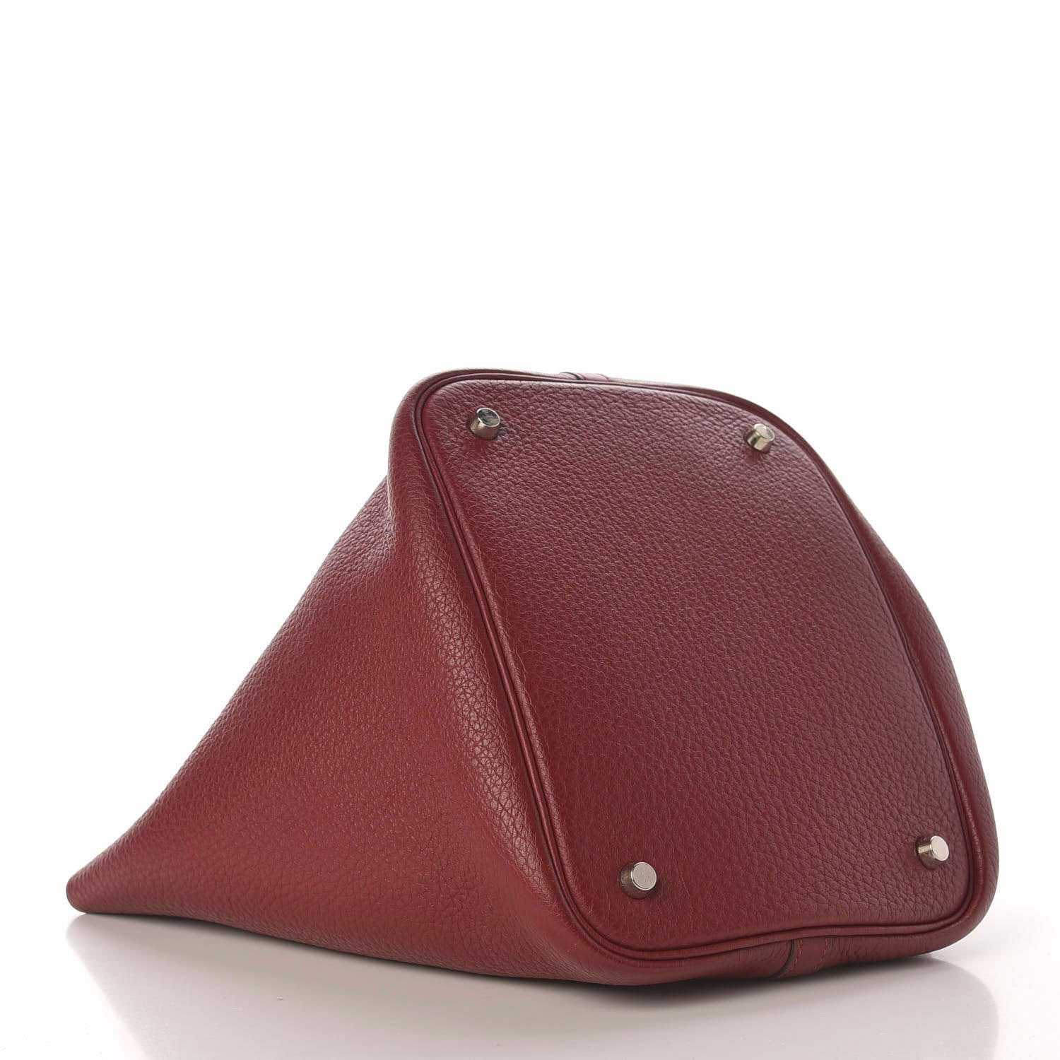 Hermes Taurillon Clemence Picotin 22 MM Rouge Vif 4 of 10
