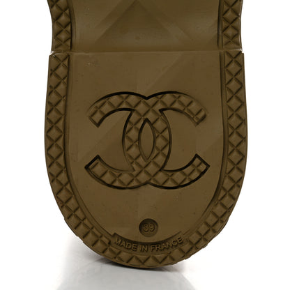 Chanel Caoutchouk CC High Boots 39 Dark Beige 8 of 8