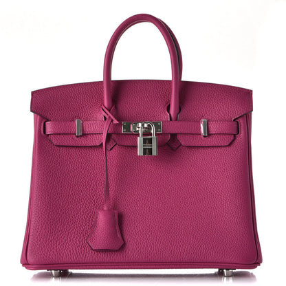 Hermes Togo Birkin 25 Rose Pourpre 1 of 38