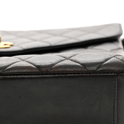 Chanel Lambskin Quilted CC Flap Shoulder Bag Black 13 of 13