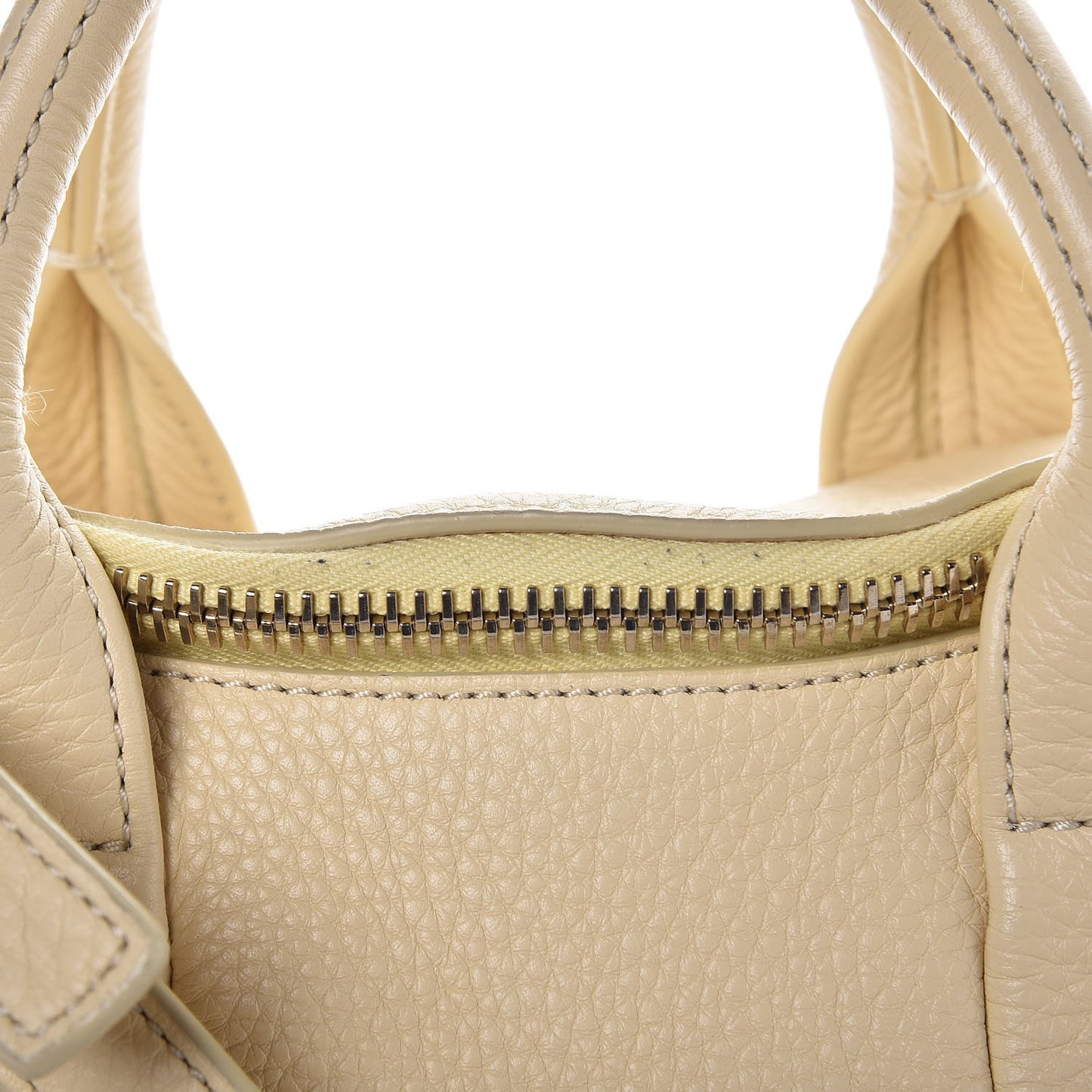 Pebbled Lambskin Rockie Soft Merinque Pale Gold Hardware