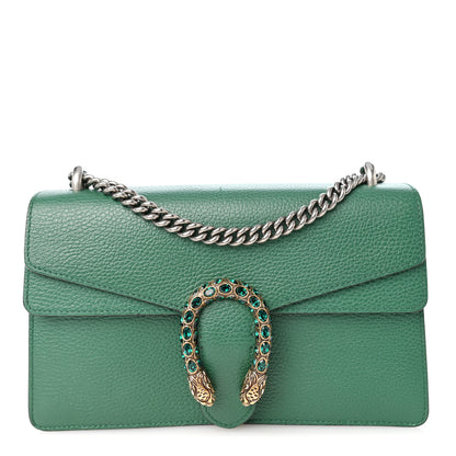 Gucci Dollar Calfskin Crystal Small Dionysus Shoulder Bag Emerald 1 of 10