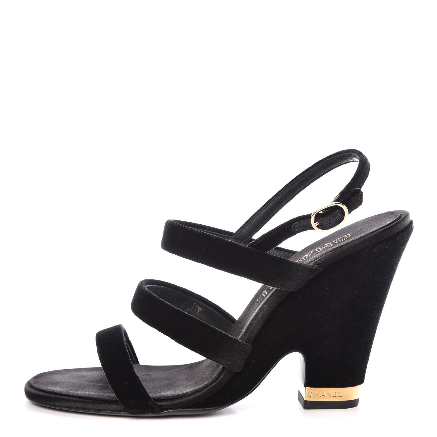 Velvet CC Sandals 41 Black
