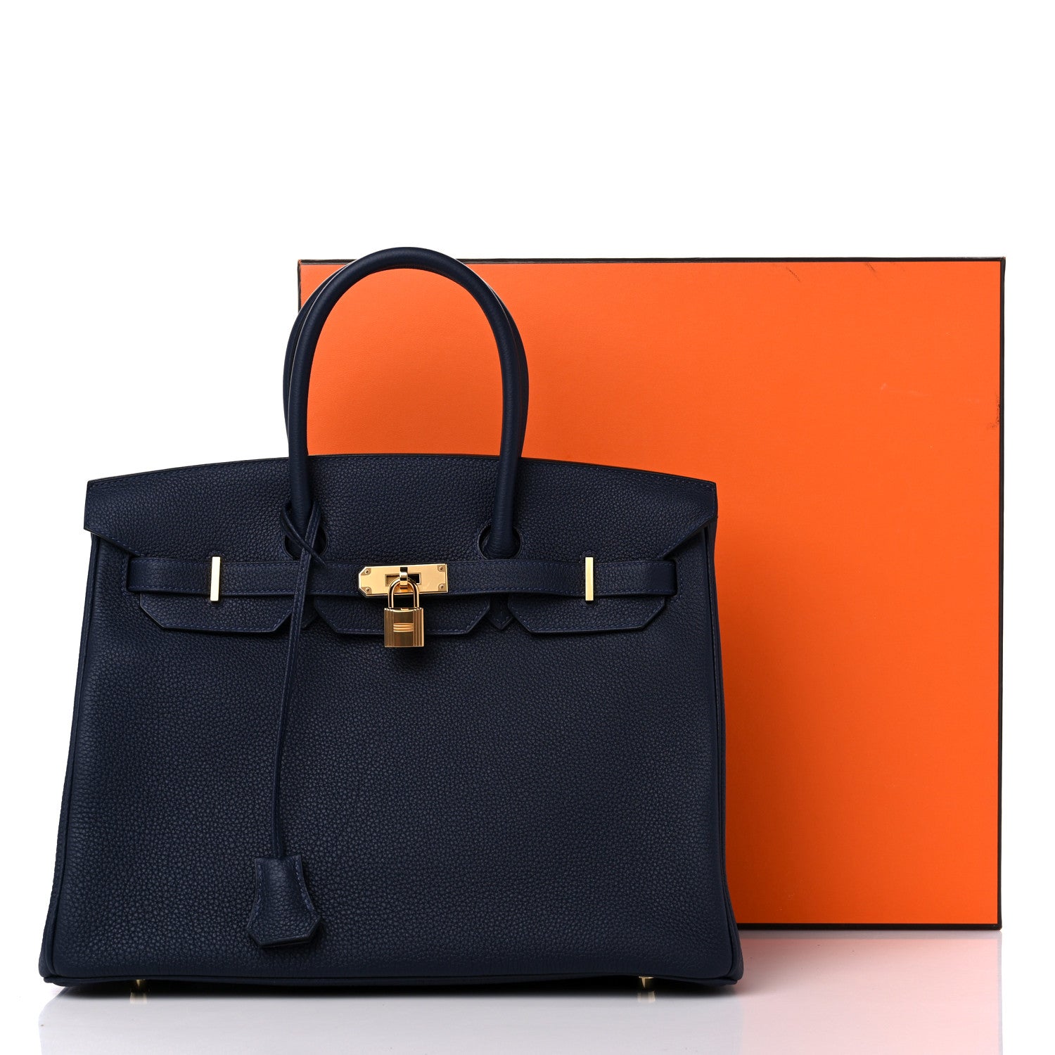 Hermes Togo Birkin 35 Bleu Nuit 10 of 10
