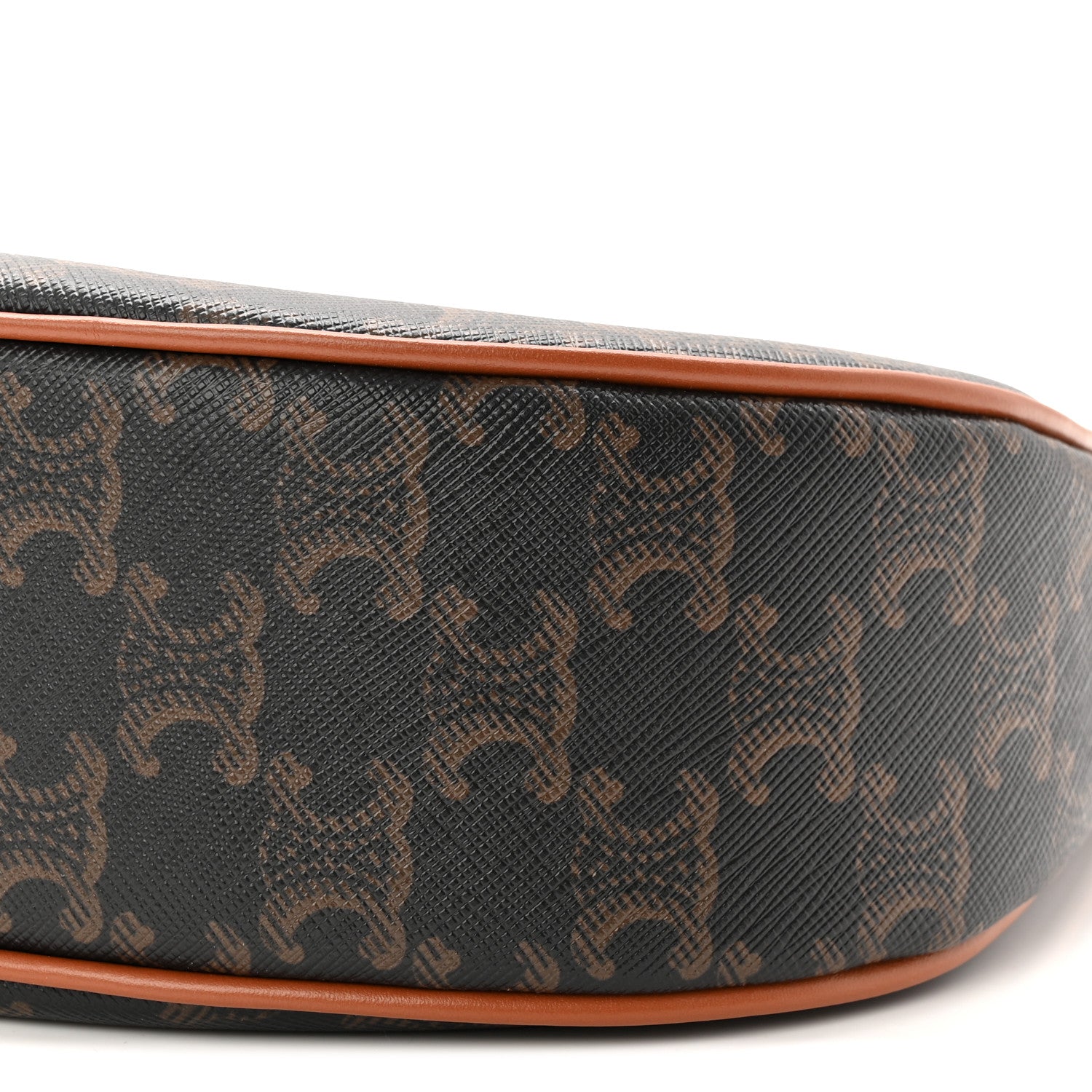Celine Triomphe Canvas Calfskin Ava Shoulder Bag Tan 9 of 9