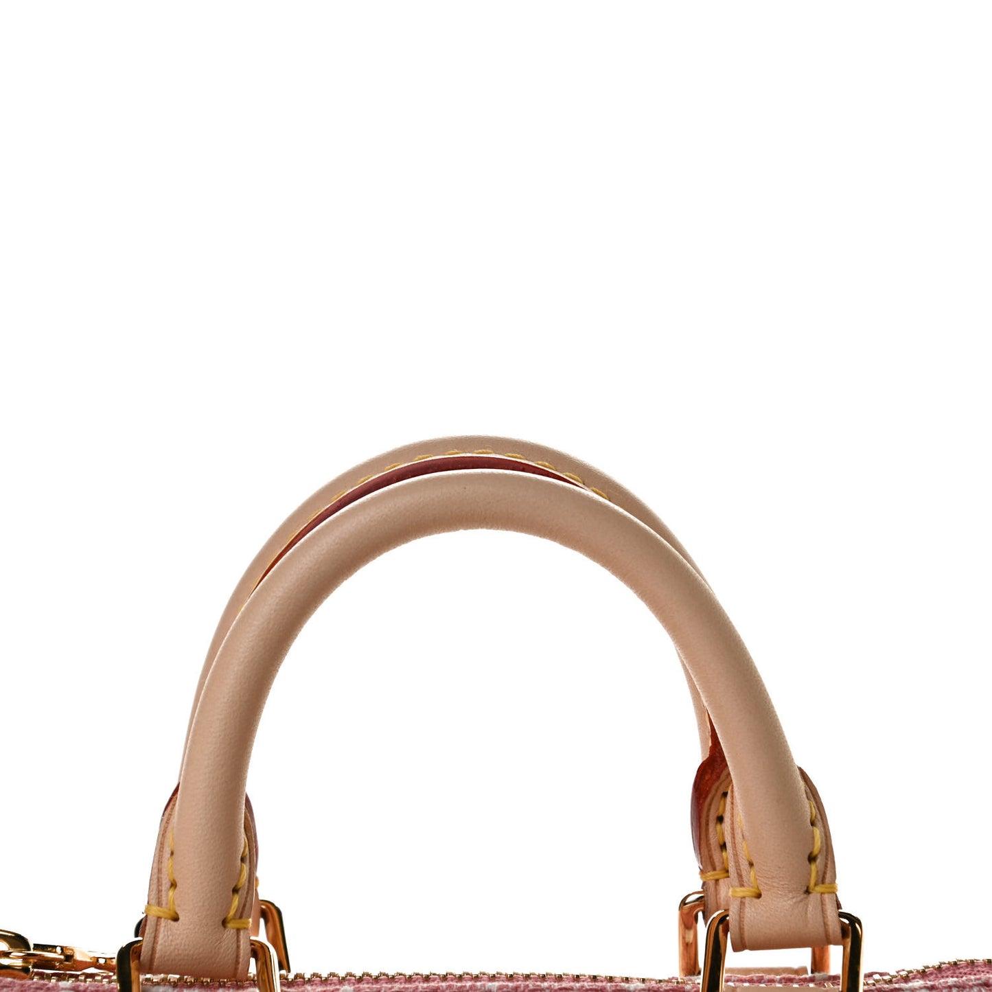 Monogram Jacquard Denim Nano Speedy Bandouliere Pink