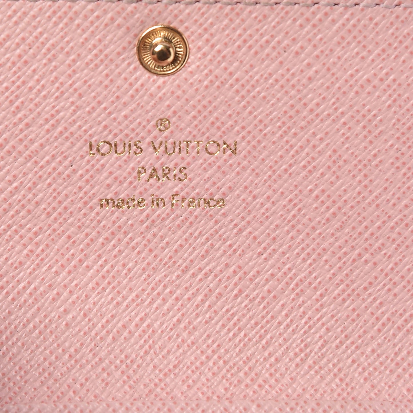 Damier Ebene Multicles 6 Key Holder Rose Ballerine