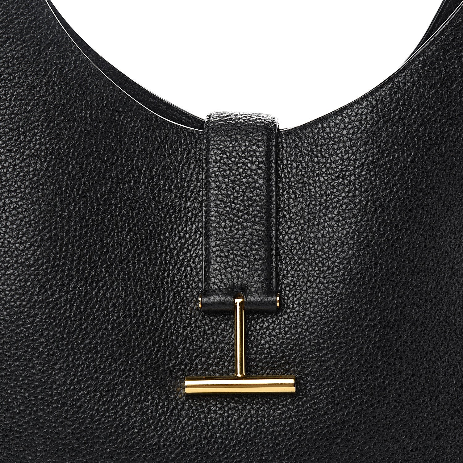 Tom Ford Grained Calfskin Tara Hobo Black 10 of 10