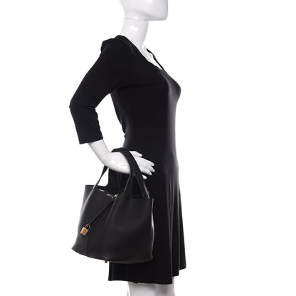 Hermes Taurillon Clemence Picotin Lock 22 MM Black 2 of 11