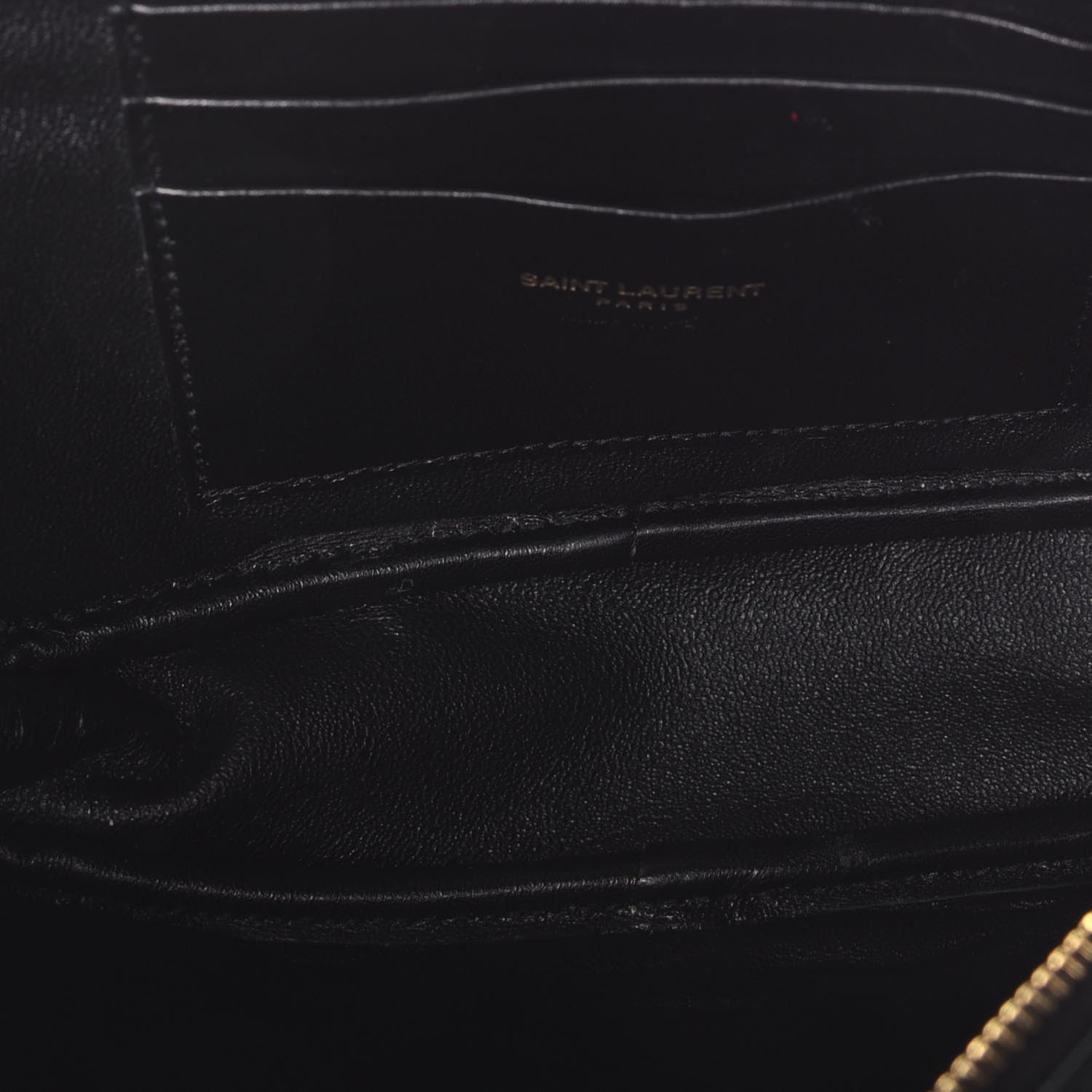 Saint Laurent Grain De Poudre Matelasse Monogram Mini Lou Camera Bag Black 5 of 9