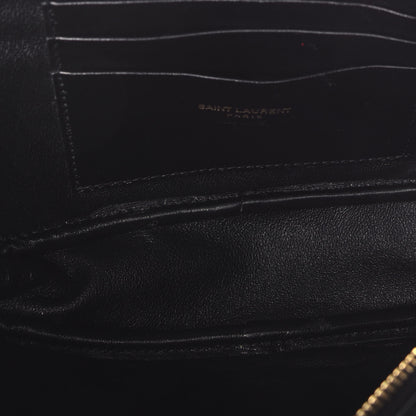 Saint Laurent Grain De Poudre Matelasse Monogram Mini Lou Camera Bag Black 5 of 9