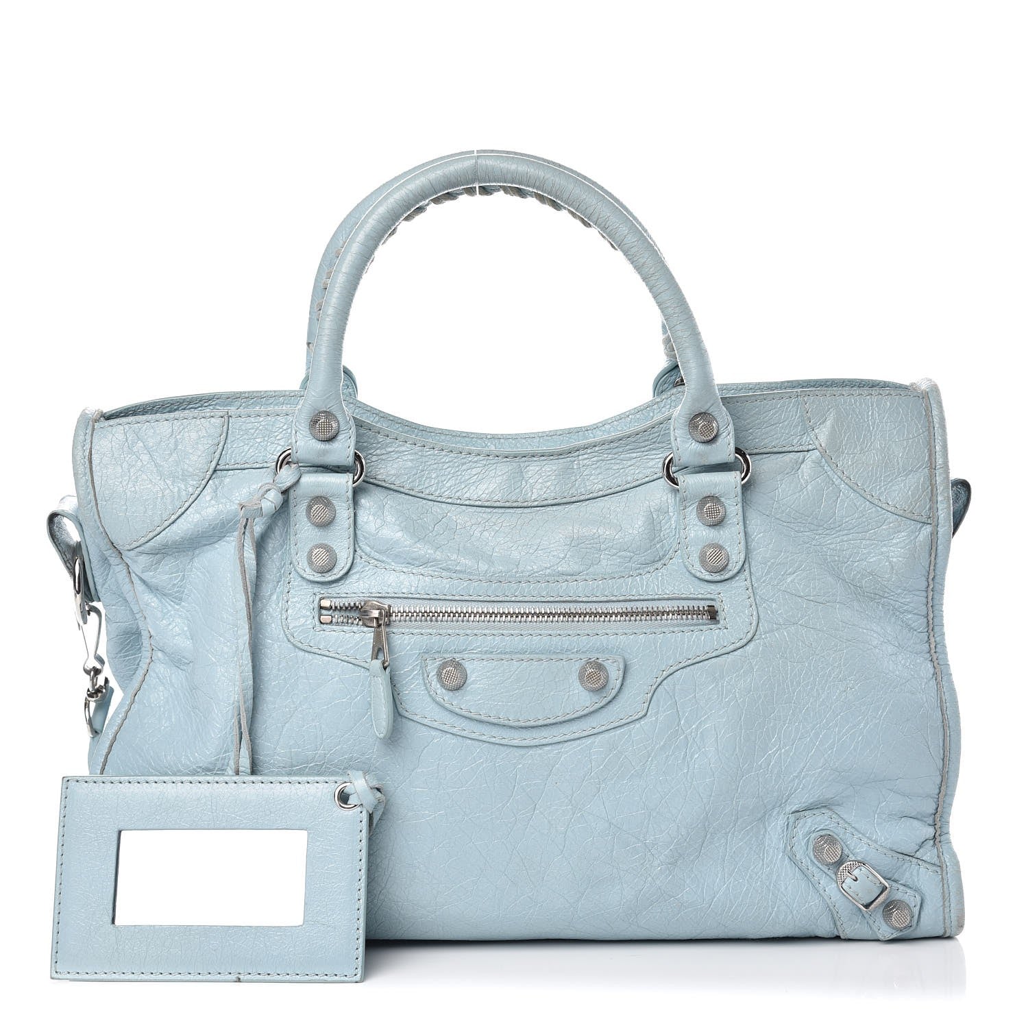 Balenciaga Agneau Giant 12 Silver Hardware City Bleu Dragee 1 of 13