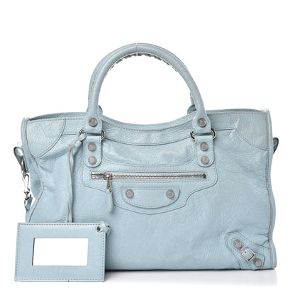Balenciaga Agneau Giant 12 Silver Hardware City Bleu Dragee 1 of 13