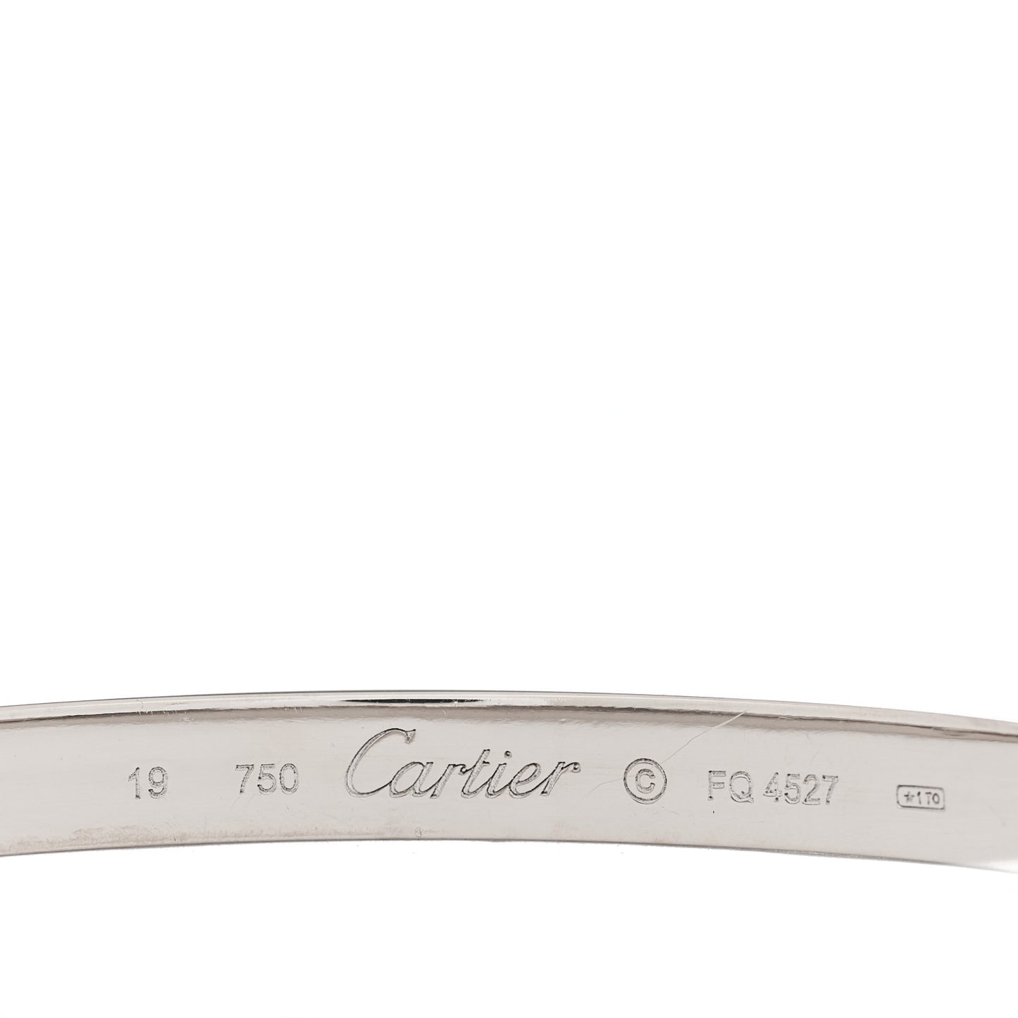 18K White Gold LOVE Bracelet 19