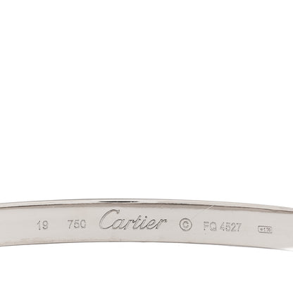 Cartier 18K White Gold LOVE Bracelet 19 3 of 4