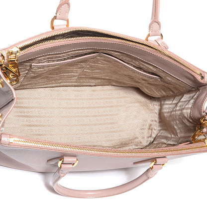 Prada Saffiano Lux Medium Double Zip Tote Cammeo 5 of 12