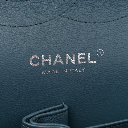 Chanel Caviar Quilted Jumbo Double Flap Blue 6 of 10