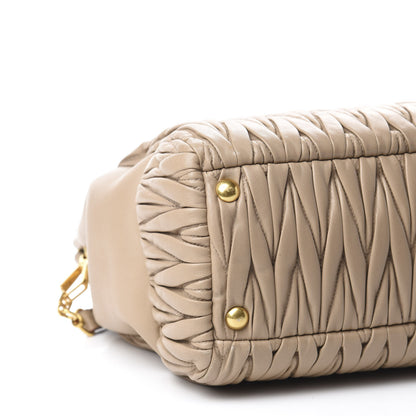 Miu Miu Nappa Matelasse Top Handle Bag Cammeo 5 of 8