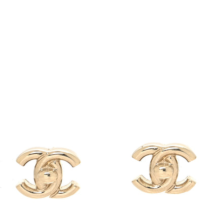 Chanel Metal CC Turnlock Earrings Gold 1 of 4
