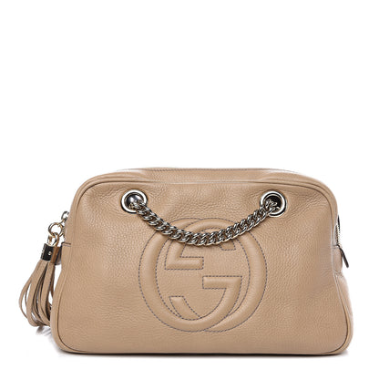 Gucci Pebbled Calfskin Small Soho Bowler Camelia 1 of 14